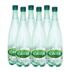 Agua Fonter con Gas Botella 1L (Pack6 x 1L) 6uds.