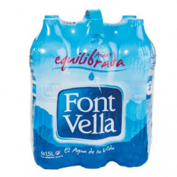 Agua Font Vella 15L (Pack6 x 1,5) 6uds. / 0,49€/ud.