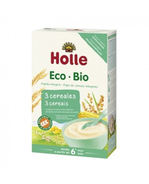Comprar Papilla 3 Cereales Integrales Ecológico 250gr. Holle